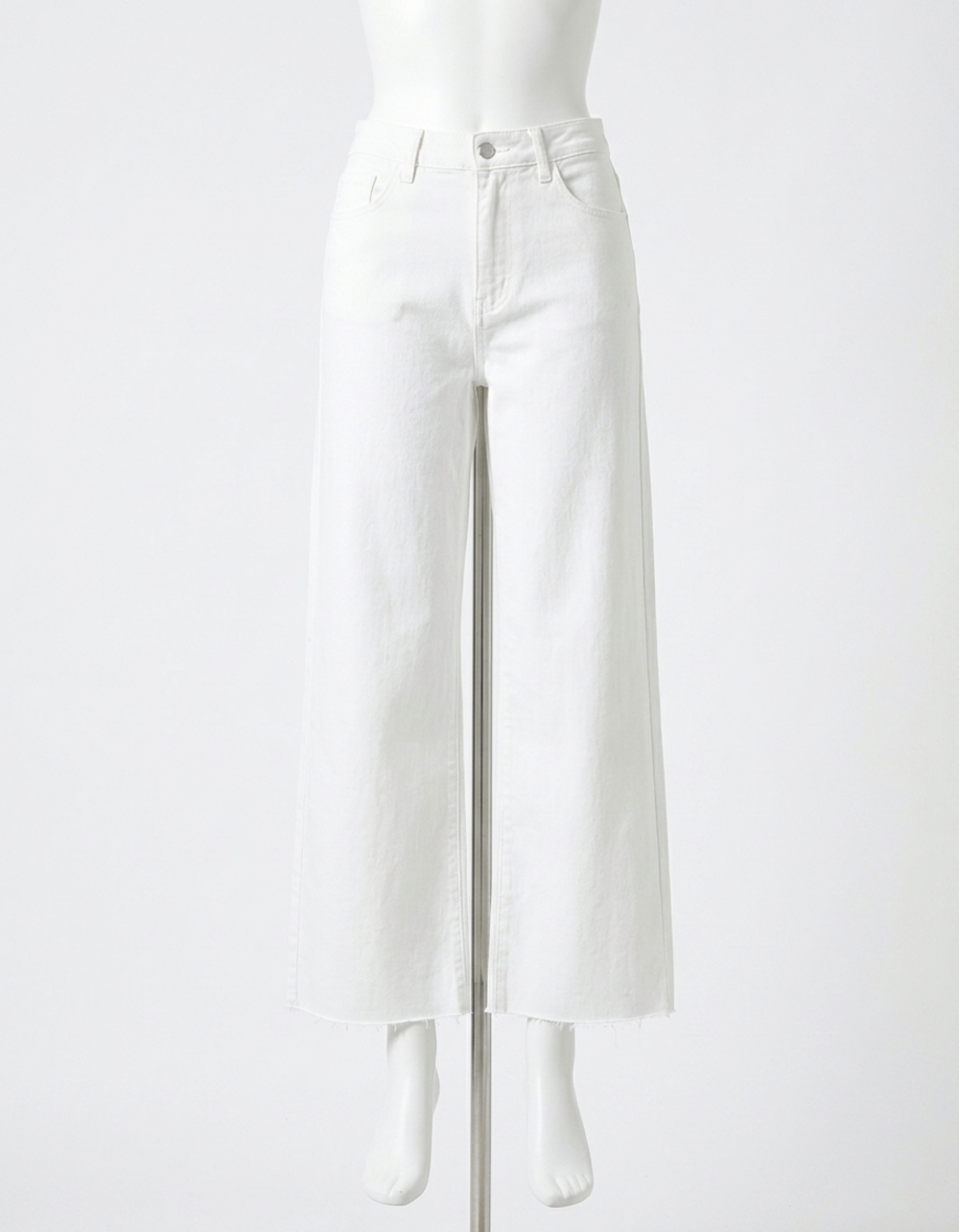 NEW MIOU MUSE laney wide leg denim jeans in off-white